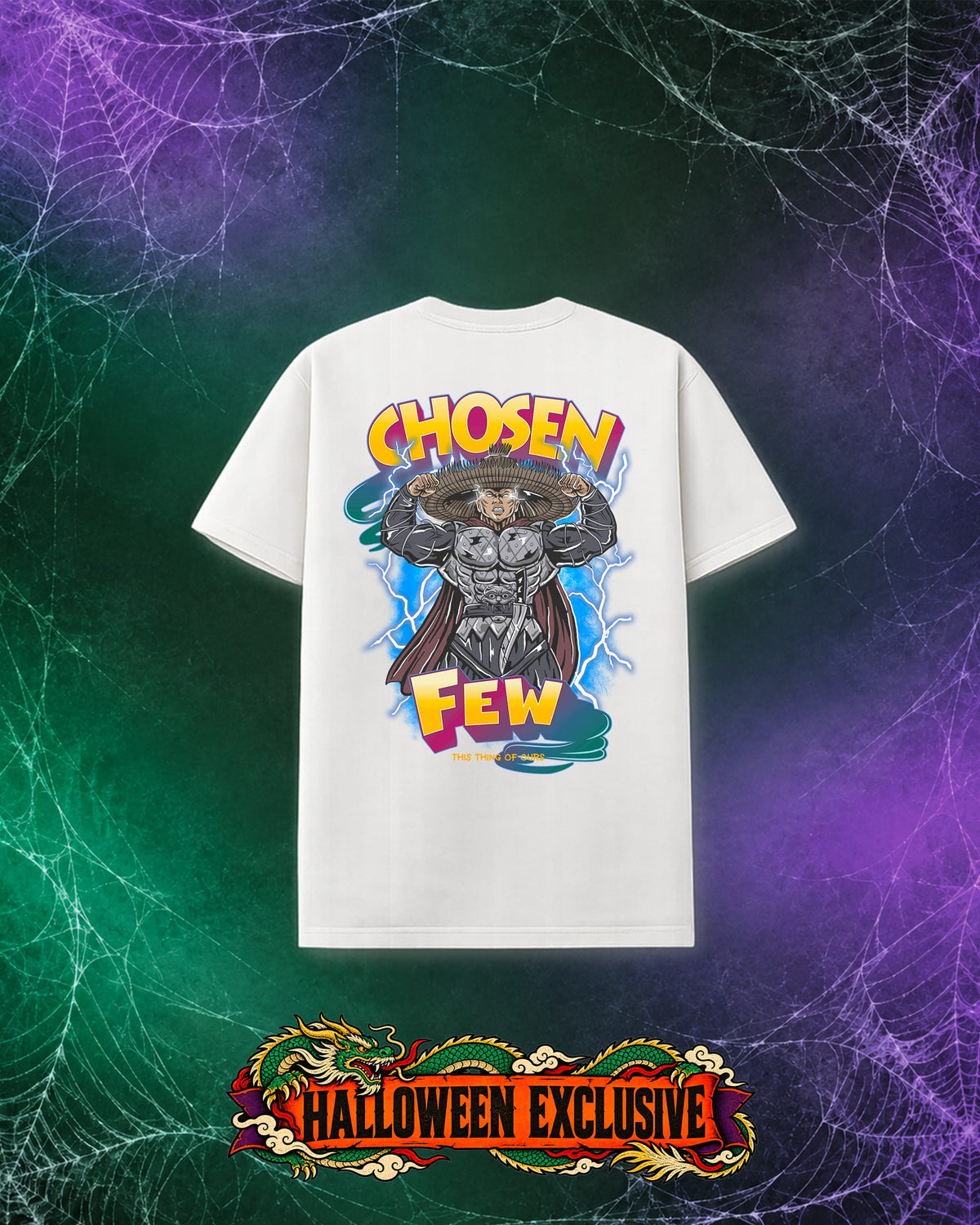 Thunder & Lightning - Vintage Tee - White