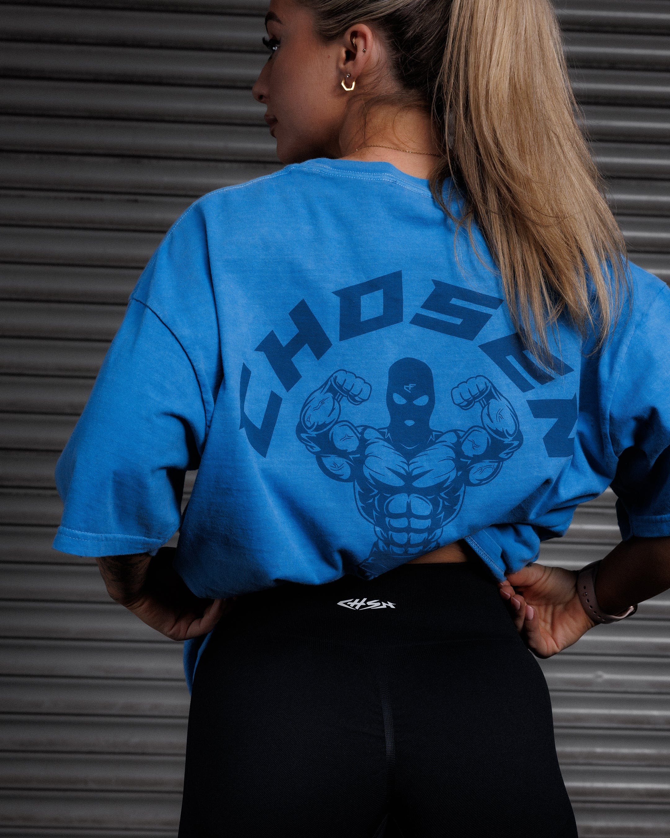 G Gym - Vintage Tee - Tonal Blue-thumbmail-3