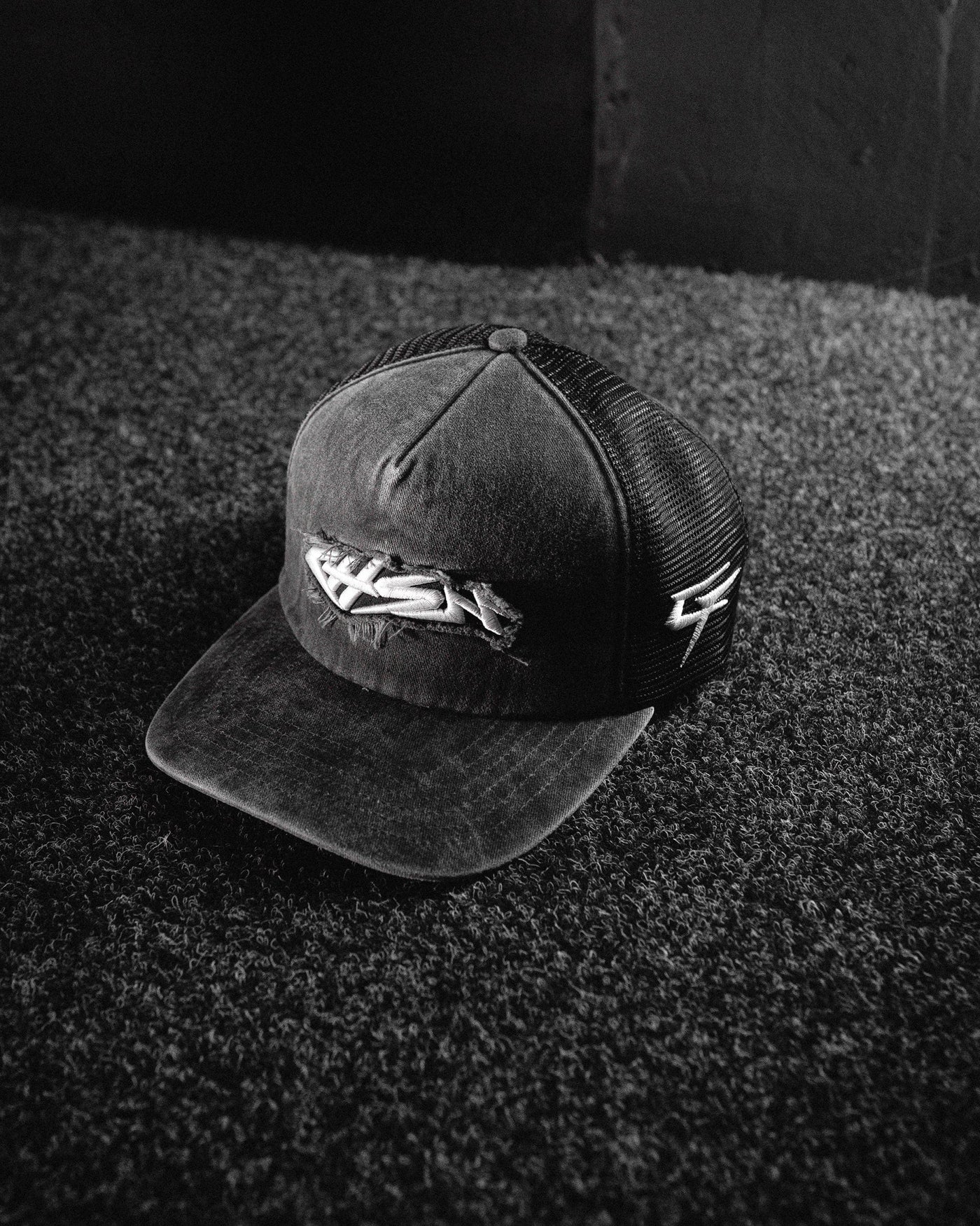 Iron Thunder Trucker Cap - Vintage Black