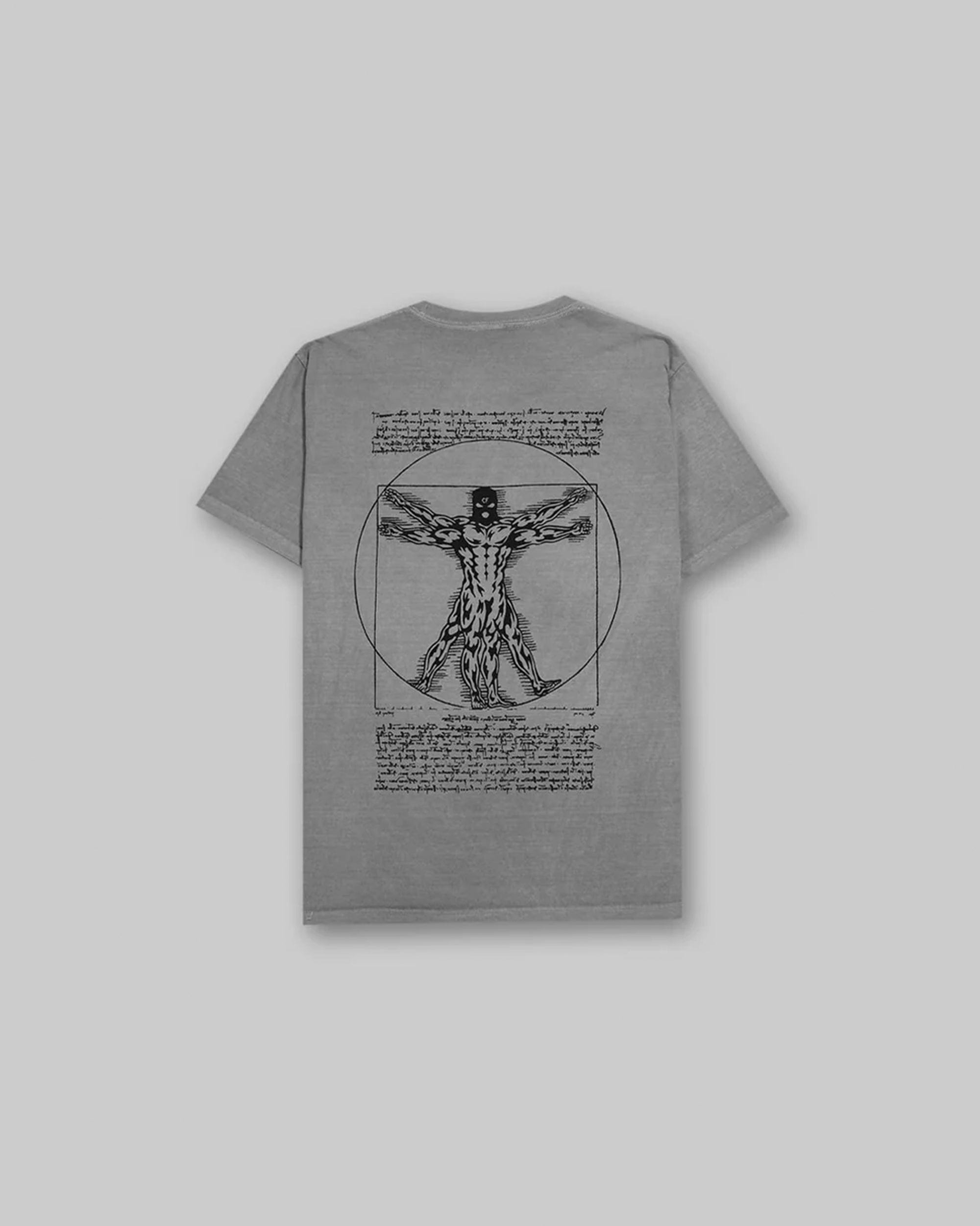 Vitruvian Mass - Vintage Tee - Grey & Black