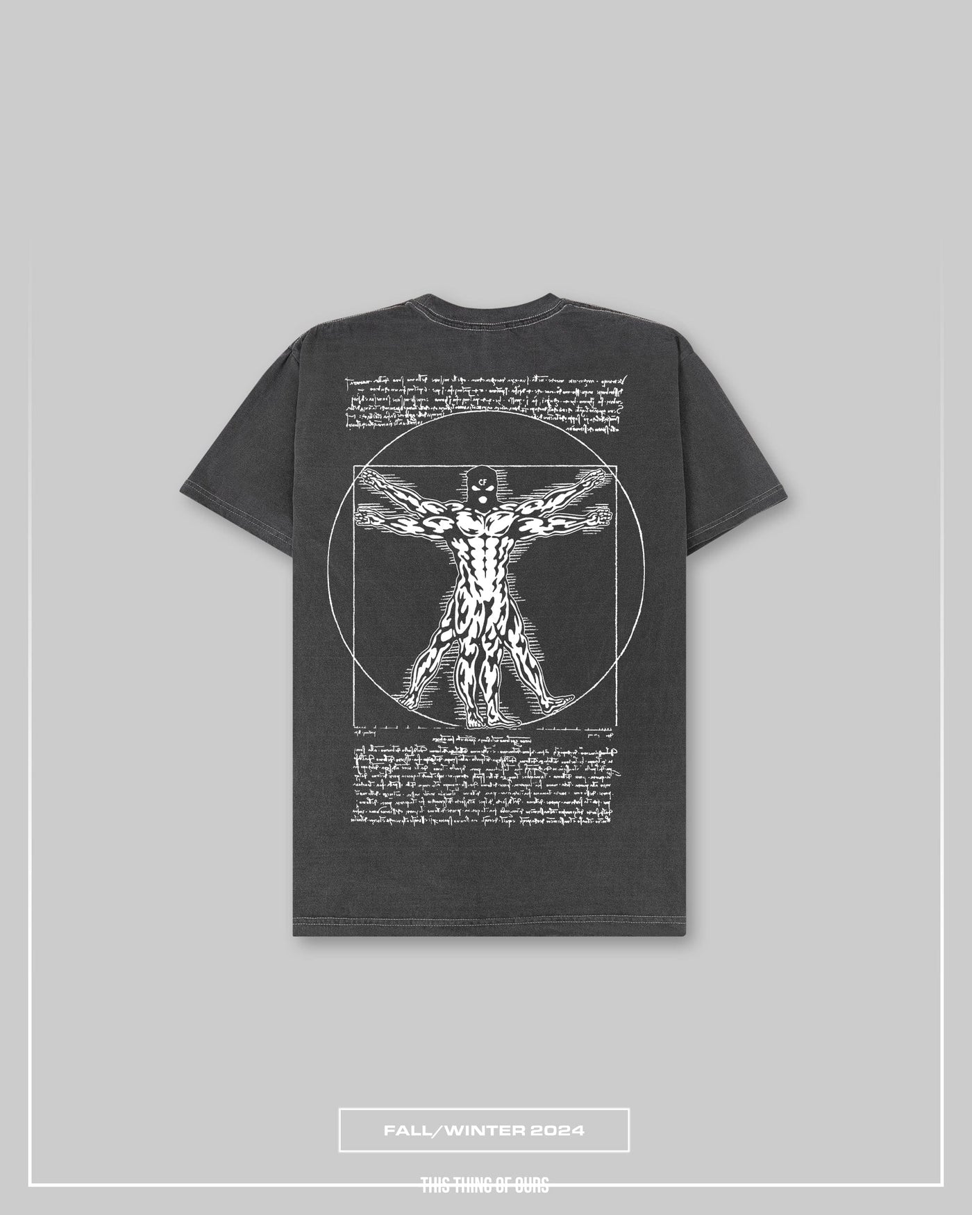 Virtuvian Mass Tee - Vintage Black & White