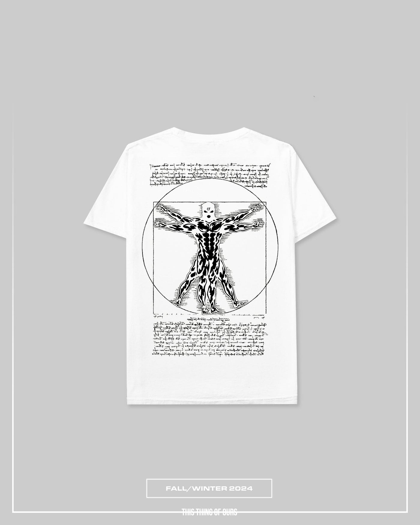 Virtuvian Mass Tee - Vintage White & Black