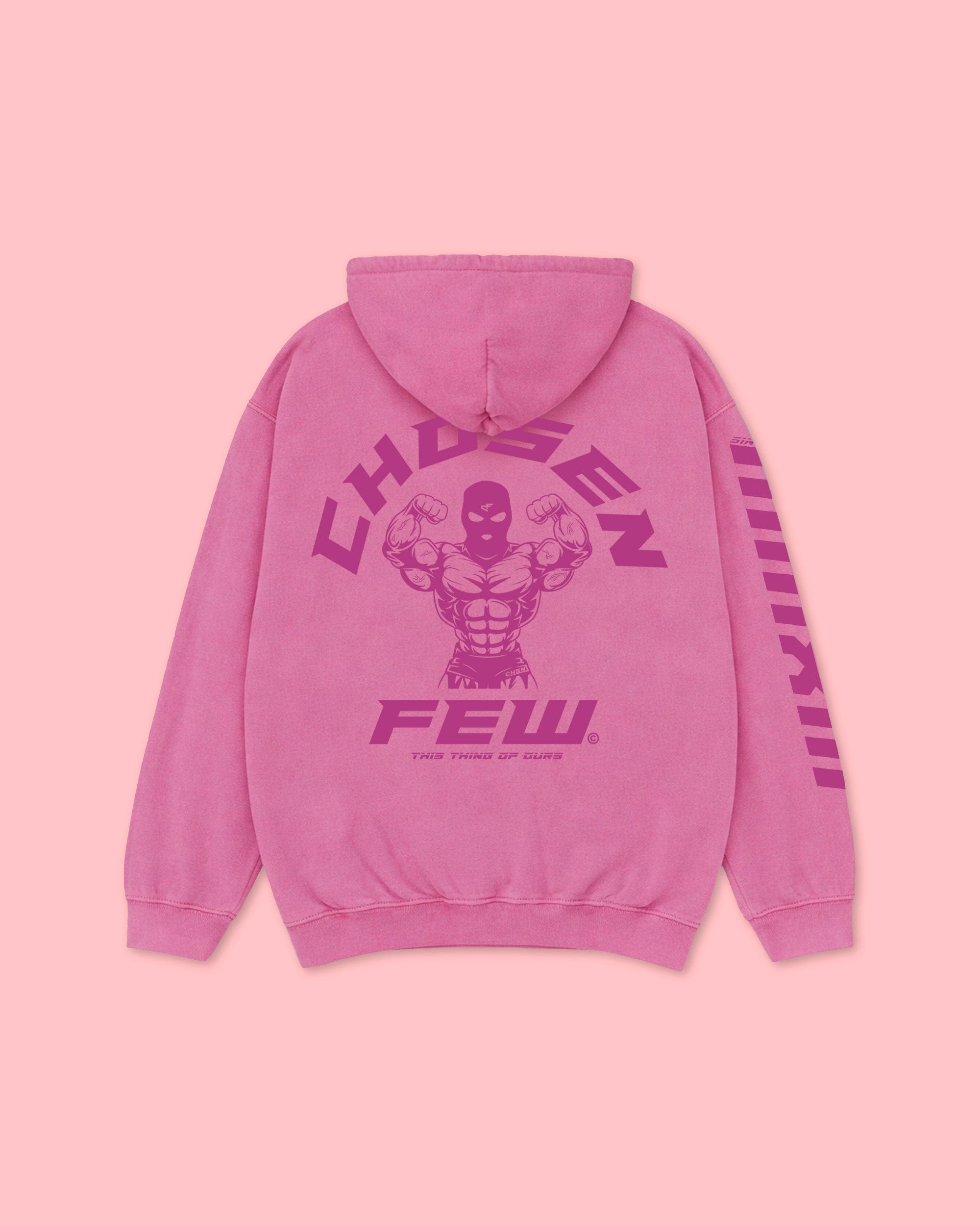 G Gym - Vintage Hoodie - 11:59 Pink