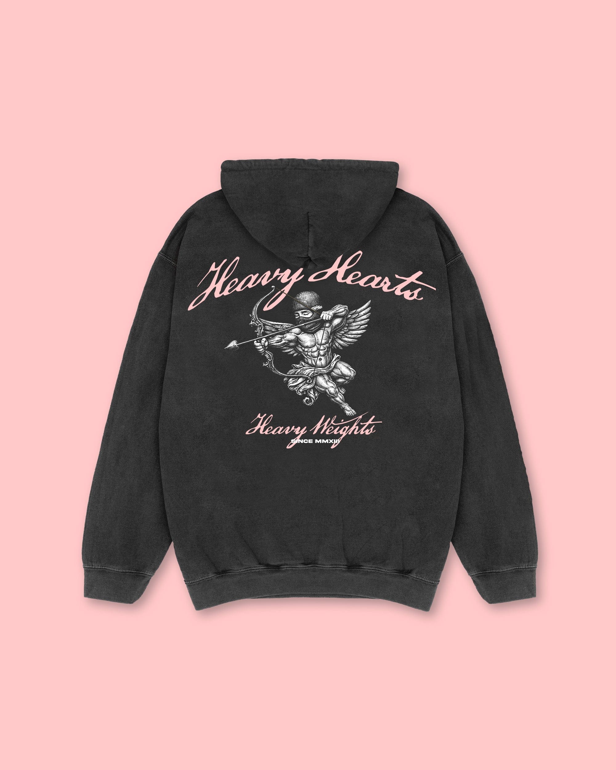 Valentines Edition - Vintage Hoodie - Black