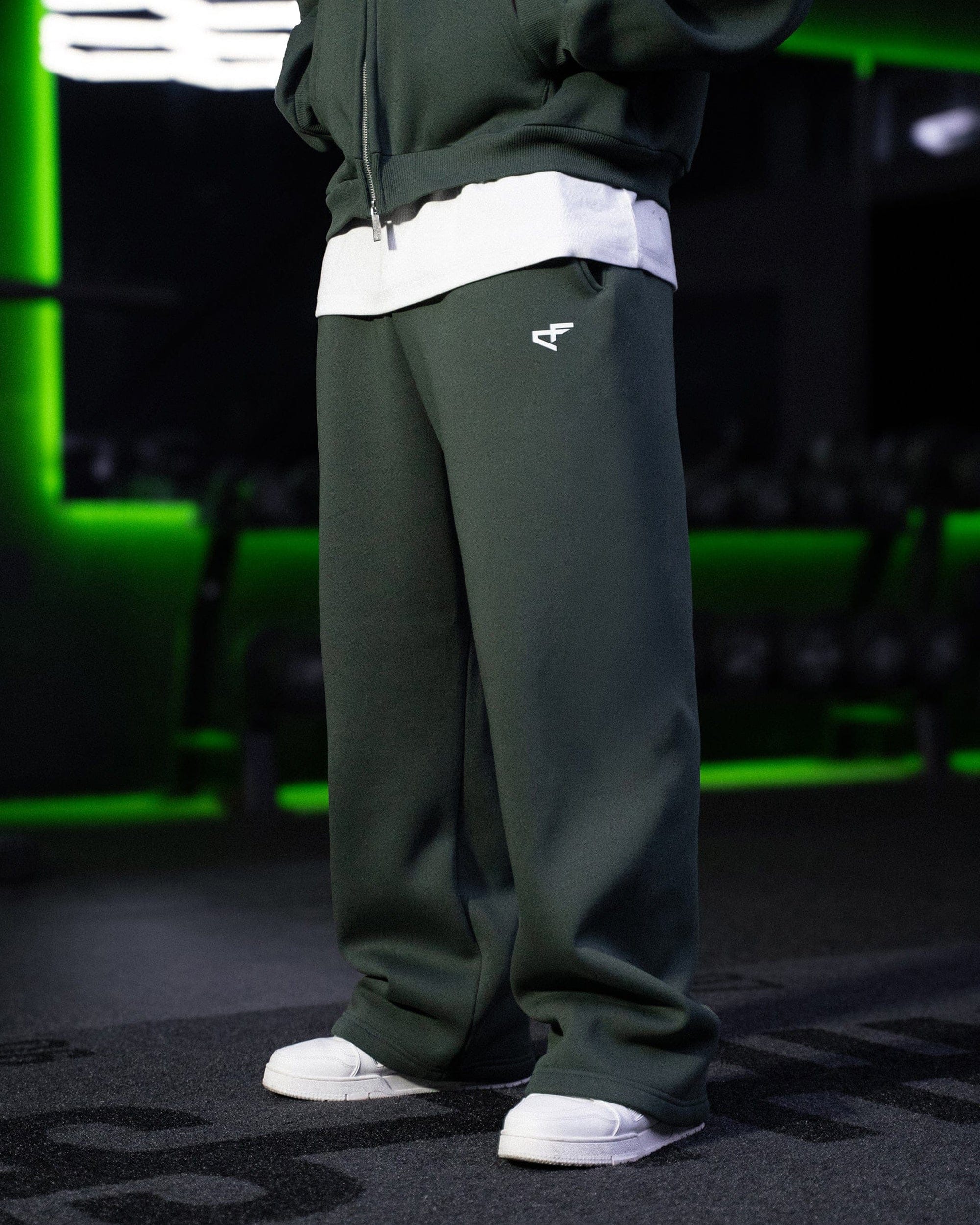 Daily Logo Wide Jogger - Verde