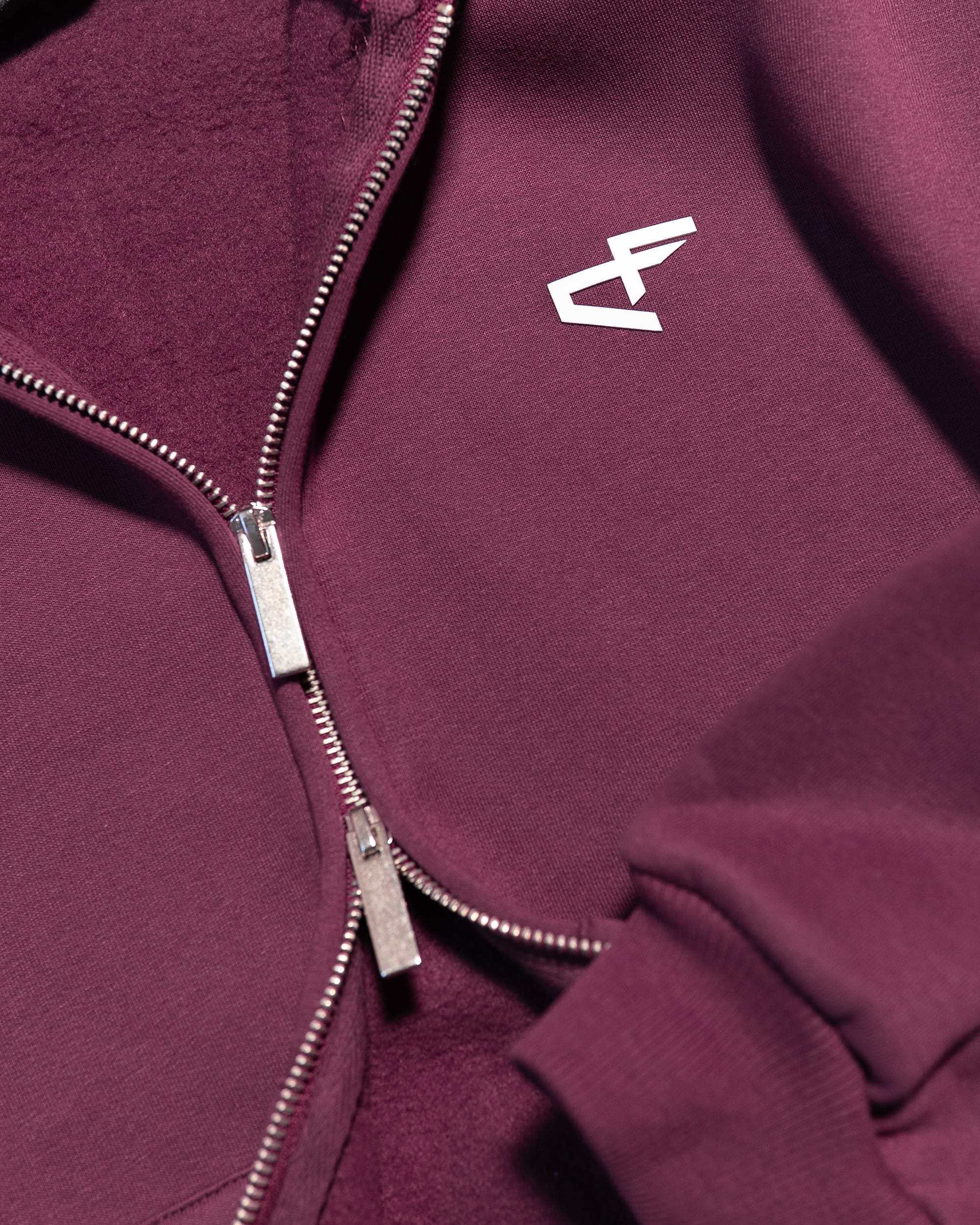 Daily Logo Zip Hoodie - Fig-thumbmail-5