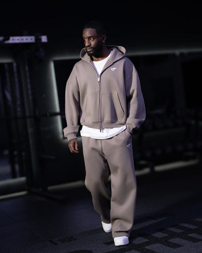 Daily Logo Zip Hoodie - Desert Sand