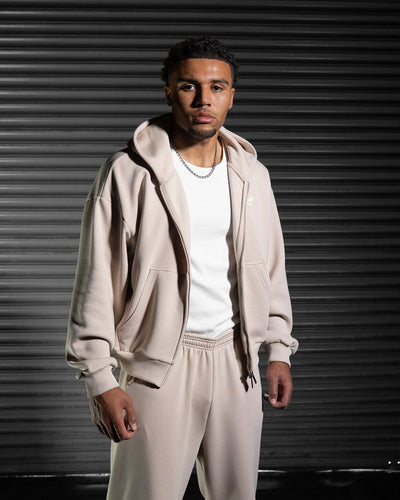 Daily Logo Zip Hoodie - Dune Dusk