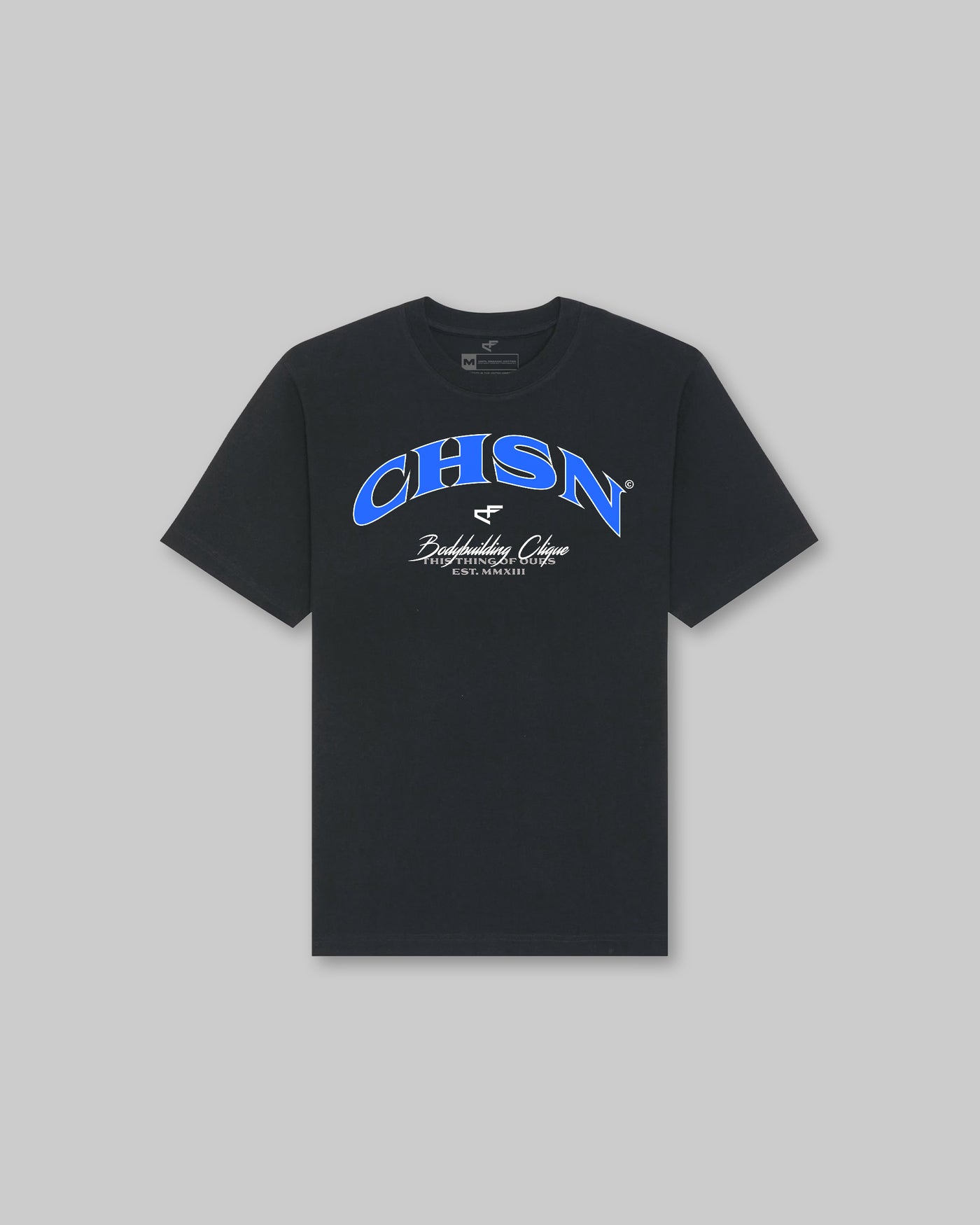 Clique Heavy Tee - Black & Blue