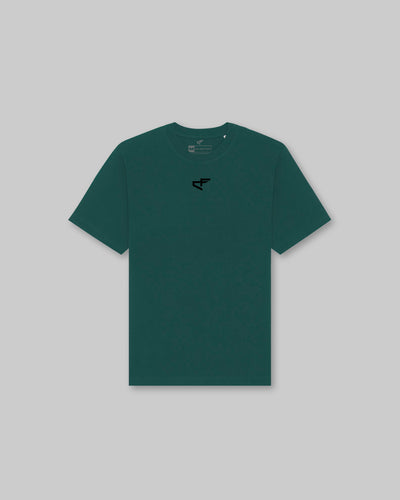 G Gym Heavy Tee - Forest Green & Black