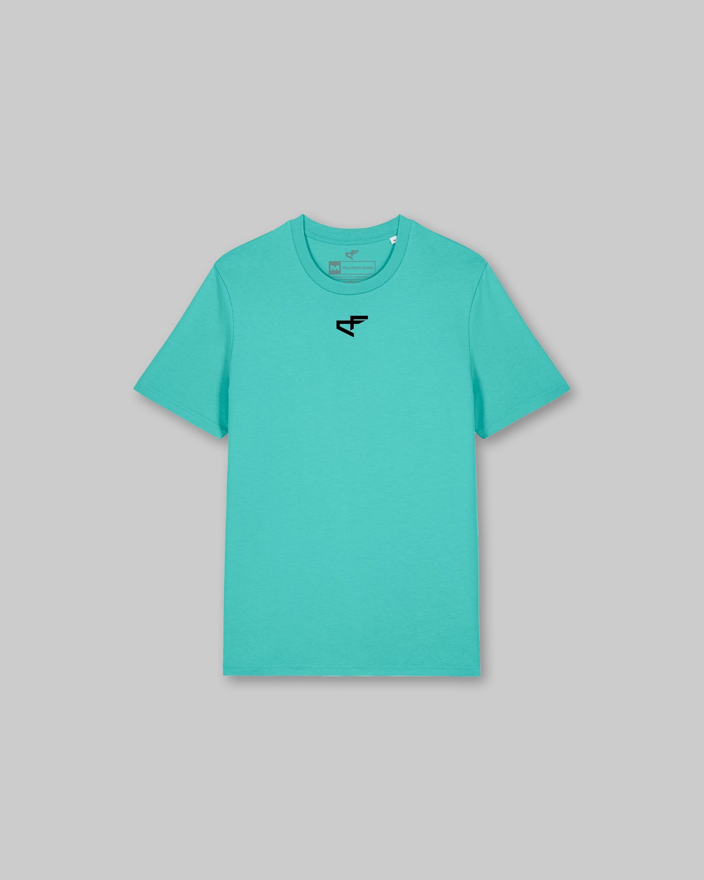 G Gym Fitted Tee - Aquamarine & Black