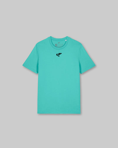 G Gym Fitted Tee - Aquamarine & Black