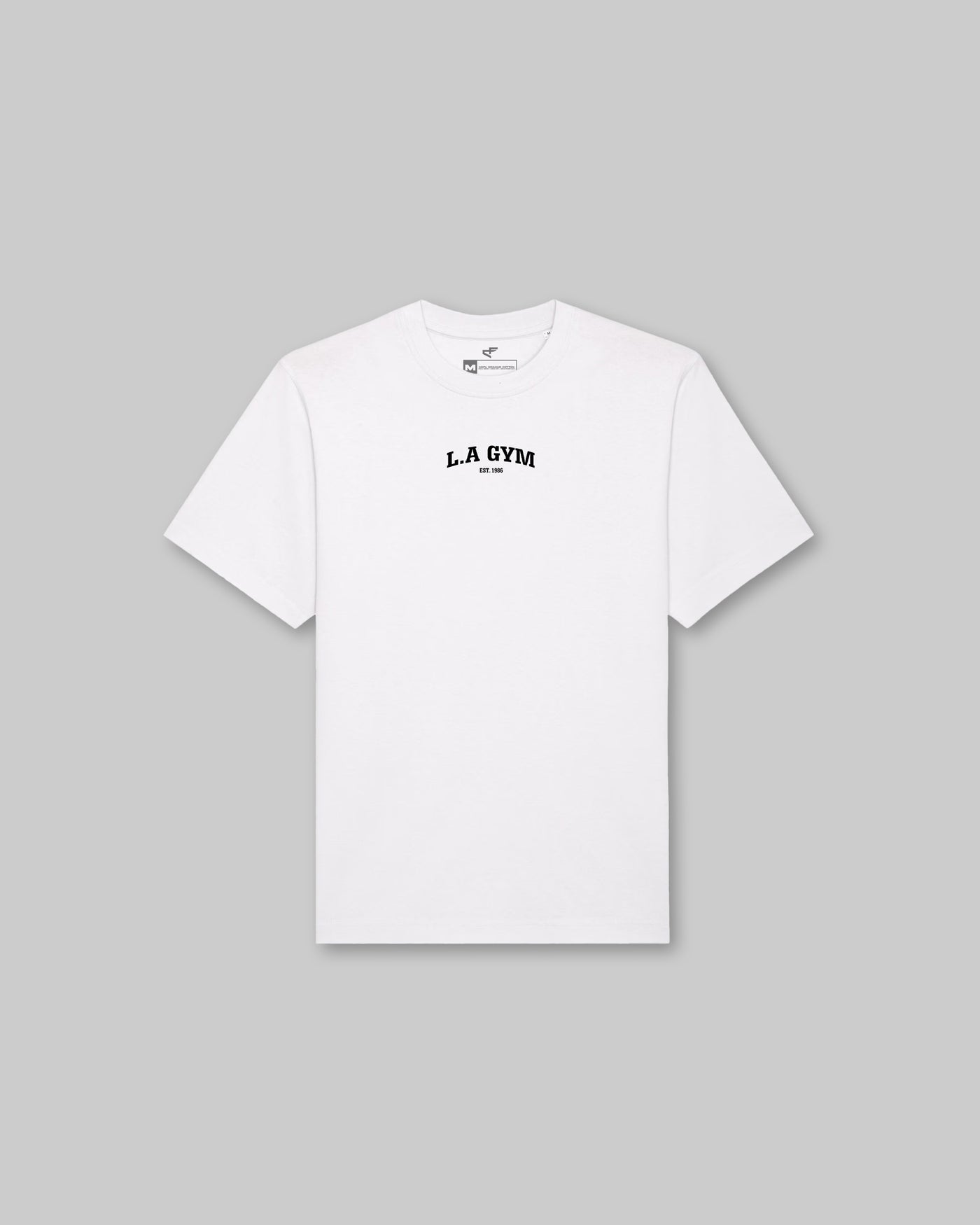 L.A Gym Official Heavy Tee - White & Black