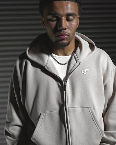 Daily Logo Zip Hoodie - Dune Dusk