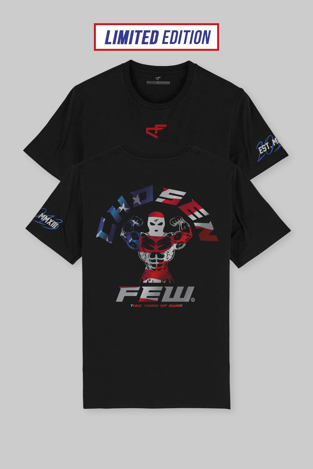 Fitted 'G' Gym Independence Day Special Edition T Black