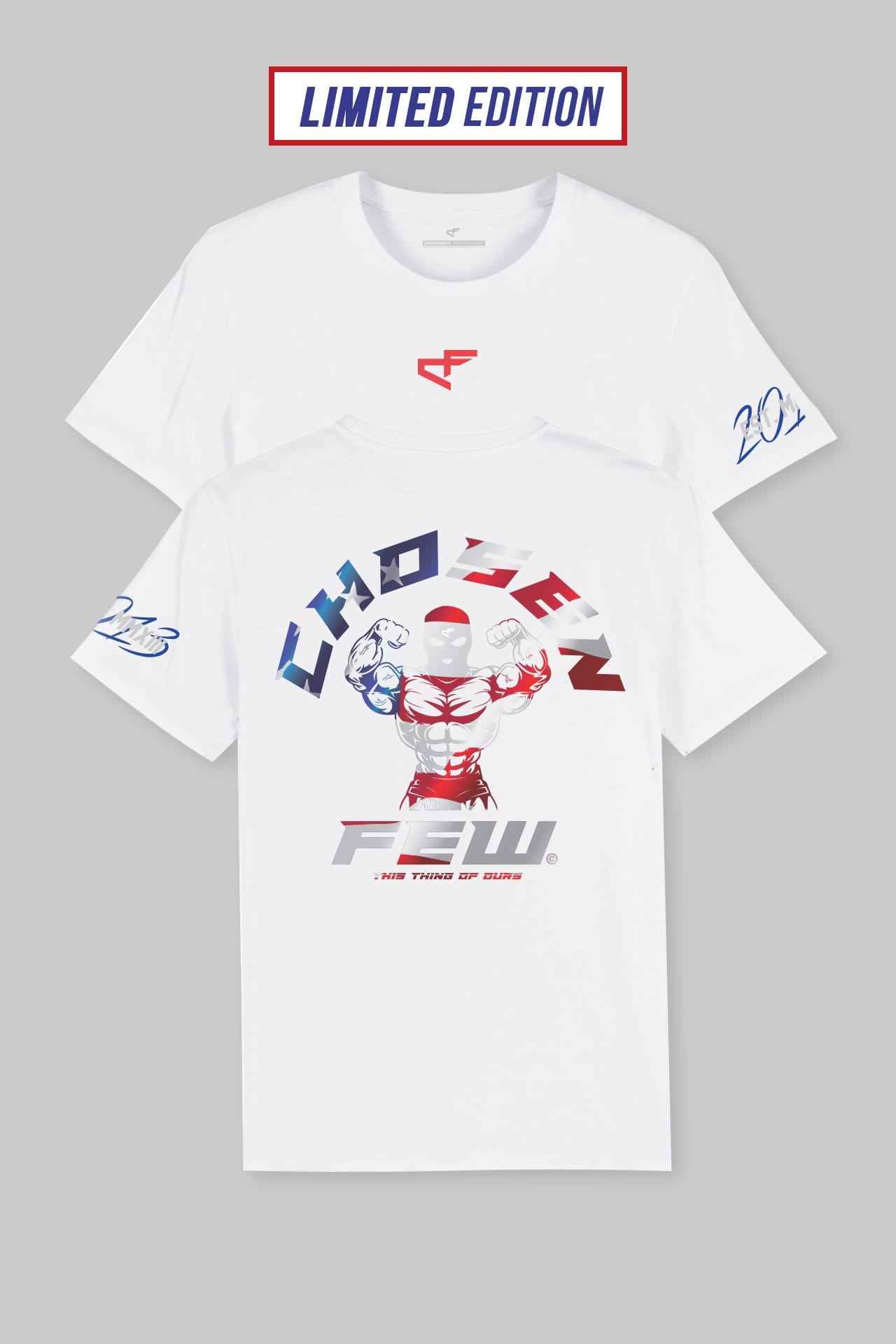 Fitted 'G' Gym Independence Day Special Edition T White
