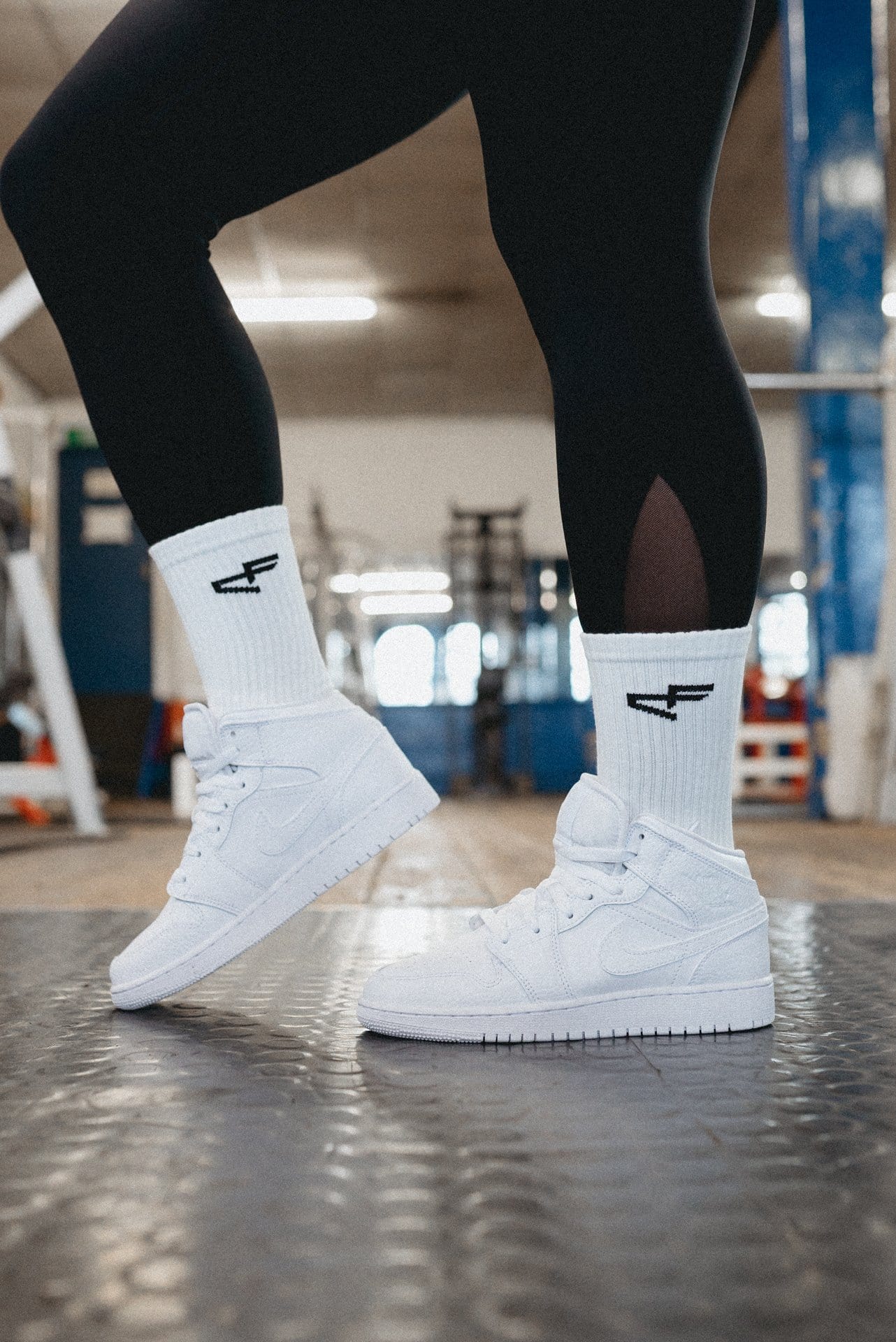 Logo Sock - White & Black