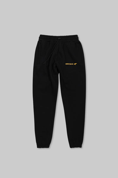 Signature Track Pant Black & Mango