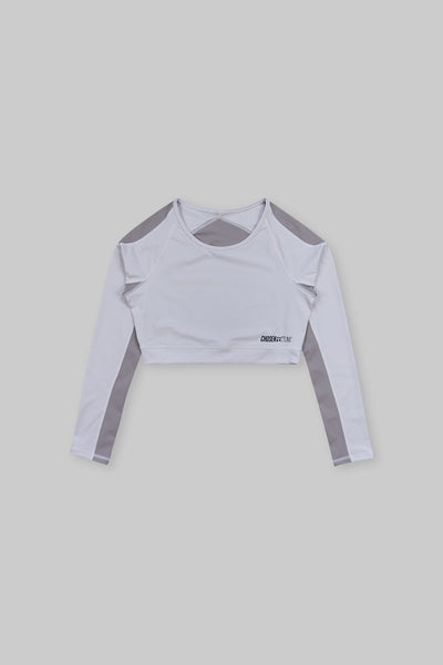 Cropped Long Sleeve Top Sand